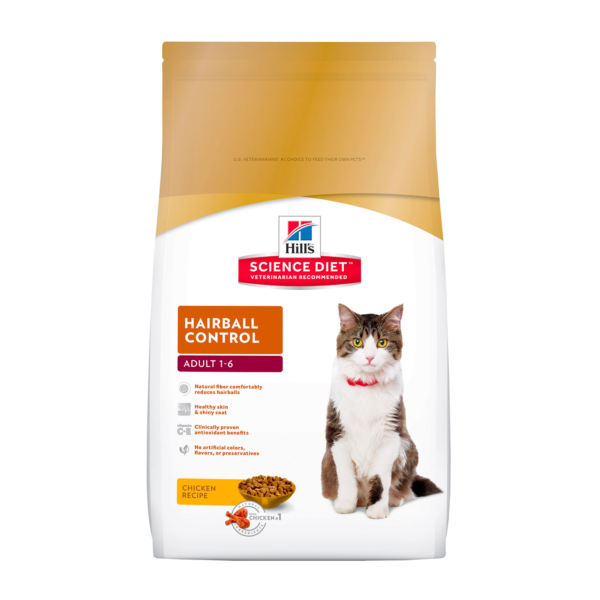 Hill's Pet Nutrition Science Diet Chicken Flavor Dry Cat Food for Adult, 15.5 lb. Bag - Image 3