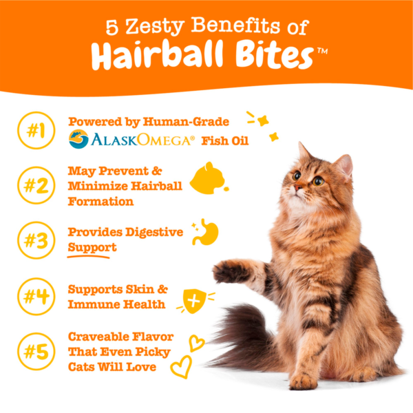 Zesty Paws Hairball Bites: A Natural Solution for Your Cat's Hairball Woes - Image 3